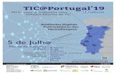 ORGANIZAÇÃOwordpress.educom.pt/TIC-Portugal-19/wp-content/uploads/2020/01/… · TIC@Portugal’19 4 AMBIENTES DIGITAIS POTENCIADORES DAS APRENDIZAGENS Caros Colegas e Amigos, Em