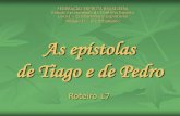 FEDERAÇÃO ESPÍRITA BRASILEIRA Estudo Aprofundado da ...€¦ · Módulo II – O Cristianismo . Objetivo Analisar, à luz do Espiritismo, os principais ensinos existentes nas epístolas