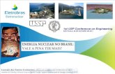 1st USP Conference on Engineering€¦ · HOJE (2001 – 2011) Energia elétrica no Brasil (ano base 2009) Um sistema elétrico único: 85% de energia hídrica limpa, barata e renovável