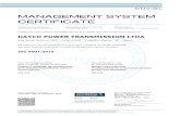 MANAGEMENT SYSTEM CERTIFICATE€¦ · Management Representative A validade deste Certificado está subordinada ao respeito das condições contidas no Contrato de Certificação
