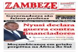 Renamo desmascara descentralização Governadores são falsos profetas · 2020. 2. 7. · falsos profetas Moçambicanos em prisão perpétua na África do Sul z Human Rights Watch