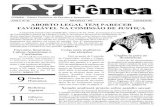 ABORTO LEGAL TEM PARECER FAVORÁVEL NA COMISSÃO DE … · 2016. 11. 8. · CFEMEA -Centro Feminista de Estudos e Assessoria ANO V Nº 43 BRASÍLIA -DF AGOST0/96 ABORTO LEGAL TEM