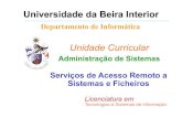 Universidade da Beira Interiorngarcia/old/admin1314/AS - Cap3.pdf · partilha de ficheiros entre máquinas (acesso e manipulação de ficheiros locais e remotos). – Envio (upload)