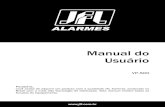 Manual do Usuário - JFL Alarmes€¦ · 1-A caixa do VP-500 foi feita para utilizar as caixas padrão de mercado (caixa 4x2) e sua furação segue este padrão, também recomendamos