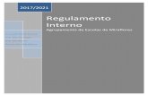 Regulamento Interno - AE Miraflores Interno 2017-2021.pdfde orientação educativa e comunidade em geral do Agrupamento de Escolas de Miraflores. Artigo 2ºPrincípios gerais 1. O