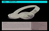 Fones on-ear sem fio...Os fones on-ear sem fios JBL DUET BT levam o som desenvolvido pela JBL diretamente para seus ouvidos. O DUET BT é um dos produtos mais versáteis que já criamos