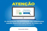 Apresentação do PowerPoint - Telessaúde Bahiatelessaude.ba.gov.br/wp-content/uploads/2018/08/... · 69,5% 9,0% 21,5% Prevalências de Práticas Alimentares Não-Saudáveis Relacionadas