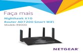 Folheto Faça mais do router Nighthawk X10 AD7200 …...agregação de portas Ethernet, tais como um NAS ou comutador de rede, às portas Ethernet 1 e 2 no router. 3. Configure a agregação
