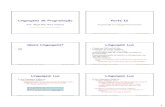 Linguagens de Programação Parte IImiguel/docs/lingprog/aula15f.pdf · 1 Linguagens de Programação – DEL-Poli/UFRJ Prof. Miguel Campista ... • Tipagem dinâmica faz verificação