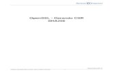 OpenSSL - Gerando CSR SHA256 - Outubro2014€¦ · Gerando chave privada e CSR SHA256 1º Passo: Gerar chave privada e CSR Para gerar a Chave privada e a CSR (Certificate Signing