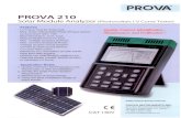 تجهیزات اندازه گیری و ابزار دقیق سیانکو · PROVA PROVA 210 Solar Module Analyzer (Photovoltaic I-V Curve Tester) Electrical Specifications (230C ±