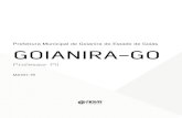 Prefeitura Municipal de Goianira do Estado de Goiás ... · Todos os direitos autorais desta obra são protegidos pela Lei nº 9.610, de 19/12/1998. Proibida a reprodução, total
