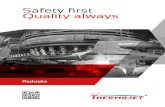 Safety first Quality alwaysthermojet.com/docs/Thermojet_Reducao.pdf · Hoje, mais de 80 % dos fornos de coqueria na Europa e continente americano são reparados rotineiramente com