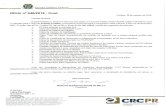 CRCPR - Conselho Regional de Contabilidade do …...2987, 30 andar, Alto da W, Curitiba-PR, até as 0th e 30min do dia 19/11/2018, munida dos seguintes documentos. 02 fotos recentes
