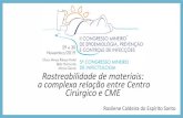 Rastreabilidade de materiais: a complexa relação entre Centro … · 2020. 4. 1. · RASTREABILIDADE DE MATERIAIS: A COMPLEXA RELAÇÃO ENTRE CENTRO CIRÚRGICO E CME REQUISITOS