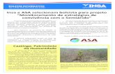 Insa e ASA selecionam bolsista para projeto …...No último dia 28 de abril foi comemorado o Dia Nacional da Caatinga, o único bioma considerado exclusivamente brasileiro. A palavra