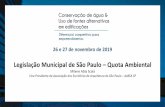 Legislação Municipal de São Paulo Quota Ambientalanggulo.com.br/sinduscon/agua/palestras/milenealba.pdf · Vice-Presidente da Associação dos Escritórios de Arquitetura de São