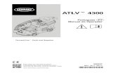 ATLV 4300 Manual do Operador (PT) · 2017. 2. 3. · manual de peças fornecido com a máquina para fazer a solicitação. O modelo ATLV 4300 pesa 1180 kg (2.600 libras.). Operar