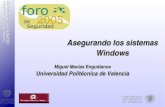 e IR Asegurando los sistemas Windows - RedIRIS€¦ · de la ubicación de la cuenta de usuario en el Directorio y de la propiedad de bucle invertido en el equipo) ... Directivas