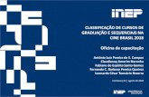 CLASSIFICAÇÃO DE CURSOS DE GRADUAÇÃO E SEQUENCIAIS …download.inep.gov.br/educacao_superior/censo_superior/apresentac… · Sequenciais – Cine Brasil 2018 Apresenta a estrutura
