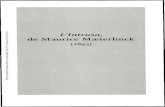 Lintrusa, de Maurice Mwterlinck (1893)ocpf.iec.cat/obres/36intrusa93.pdf · 2017. 10. 17. · Tots els peixos de l'estany es capbucen. EL PARE No veus dingú? LA NO1A Dingú, pare.