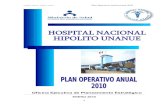 Hospital Nacional Hipólito Unanue Plan Operativo Institucional 2010 · 2010. 8. 17. · Hospital Nacional Hipólito Unanue Plan Operativo Institucional 2010 Equipo Técnico: M.C.