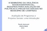 Governo do Estado de São Paulo - II SEMINÁRIO DA ......O Gasto Público em Políticas Sociais no Brasil passou de 16% para 26 % do PIB entre 1998 e 2014, com políticas de garantia