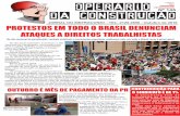 JORNAL OUTUBRO CCIVIL - Sintraconst/ESO jornal Operário da Construção é uma publicação da Secretaria de Imprensa do Sintraconst - Sindicato dos Trabalhadores ... época de desemprego,