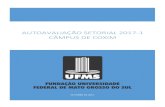 Autoavaliação setorial 2017-1 CÂMPUS DE COXIM · Verde e Sonora. Soma-se a isso que a UFMS juntamente com a Universidade Estadual de Mato Grosso do Sul (UEMS) e o Instituto Federal