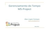 Gerenciamento do Tempo MS-Project - Weeblyprof-alan-lopes.weebly.com/uploads/3/2/0/9/3209468/ms-project_v3.… · MS-Project Maio/2012 Alan Lopes Campos alopes.campos@gmail.com. Areas