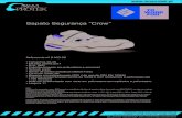 Sapato Segurança “Crow” · Sapato Segurança “Crow” Referencia nº 8 A23.50 • Tamanhos 35-48 • EN ISO 20345:2011 • S1P, SRC • Palmilha limpeza em poliuretano e amovivel