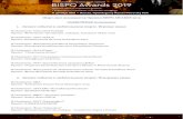 Я ê öЫ í номинации - bispo.ru · Шорт-лист номинантов Премии BISPO AWARDS 2019 Я ê öЫ í номинации 1. Лучшее событие