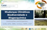 Mudanças Climáticas Biodiversidade e Biogeoquímica · mundiais. 4. Problema: modelos globais tem representação deficiente da diversidade de tipos funcionais nos trópicos. Como