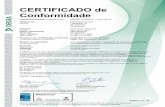 CERTIFICADOde Conformidade series/9116/InMetr… · Integral publication of this certificate and adjoining reports is allowed PáginaPage1/6 DEKRA Certification B.V. Meander 1051,