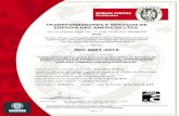 Certificate BR028578 # Item 1-3EV5O4C - 9K - PORT · ISO 9001:2015 Escopo de Certificação Certificado N°: BR028578 Versão: 1 Data da Revisão: 30 de Abril de 201 8 Lúcia Nunes