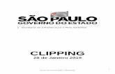 CLIPPING - Microsoft · Veículo: G1 – EPTV Data: 24/01/2019 Queda no volume de chuva afeta fornecimento de água e contas de energia na região de Ribeirão Preto Baixo volume