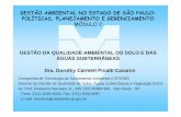 GESTÃO AMBIENTAL NO ESTADO DE SÃO PAULO: POLÍTICAS, … · O Governador do Estado de São Paulo enviou à Assembléia Legislativa para decretar e promulgar a seguinte lei: ...