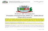 Edital de Licitação - Mangaratiba · 2020. 6. 29. · Edital de Licitação Pregão Presencial SRP n° 026/2018 Republicação OBJETO: Contratação de Empresa especializada para