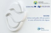 WONE Uma solução eficaz para o uso eficiente da águaadaptares.com/wp-content/uploads/2018/10/6-2018-10_EPAL.pdf · o uso eficiente da água . ... Sector da Água. Estão estabelecidas