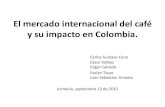 El mercado internacional del café y su impacto en Colombia. · distintas demandas del mercado, para no depender de una sola variedad y calidad de café. - Reconocer y aprovechar