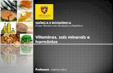 QUÍMCA E BIOQUÍMICAfiles.bioline3.webnode.com/200000041-51a4d529ba/Aula 10 - Vitami… · Sais Minerais definição Micronutrientes químicos inorgânicos em forma de íons, essenciais