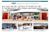 Festival de Artes Cênicas de Cachoeiro divulga programação · | Diário Oficial do Município de Cachoeiro 05/07/2019 Festival de Artes Cênicas de Cachoeiro divulga programação