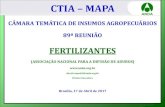 Apresentação do PowerPoint · Café X Fertilizante: RT em Minas Gerais: ... As entregas de fertilizantes ao mercado encerraram o mês de março de 2017 com 1.765 mil t, registrando