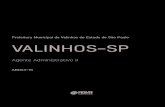 Prefeitura Municipal de Valinhos do Estado de São Paulo ......MS-PowerPoint 2010: estrutura básica das apresentações, conceitos de slides, anotações, régua, guias, cabeçalhos