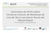 Seminário do ACES sobre Cenários Futuros de Mudança de Uso …€¦ · Agricultura e turismo intensificados + conflitos sociais Fata de água devido às mudanças climáticas: