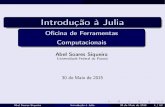 Introdução à Julia - Abel Soares Siqueiraabelsiqueira.github.io/blog/assets/2015-05-30-slides-julia.pdf · Introdução Hierarquia de tipo Number Real Complex Integer FloatingPoint