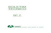 BOLETIM TÉCNICO Nº 7 - ANDAanda.org.br/wp-content/uploads/2018/10/boletim_07-1.pdf · Mecanismo distribuidor - responsável pela deposição do produto previamente dosado sobre
