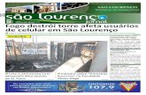 Fogo destrói torre afeta usuários de celular em São Lourenço · 2020. 9. 3. · Palestra sobre “Primeiros Socorros” na Faculdade Victor Hugo Impresso Especial CONTRATO N.