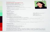 Curriculum Vitae MARIANA BARBOSA...- Glória Brasil Publicidade (Jul/2010 - Out/2010) Estágiaria - Elaboração de projetos gráﬁcos; Criação de layouts e logomarcas; Realização
