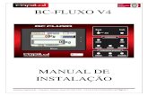 BC-FLUXO V4 · 1.1- Apresentação O indicador digital de pesagem BC-FLUXO 3.0 foi desenvolvido para trabalhar em ambientes industriais, com sistema micro processado, de acordo com